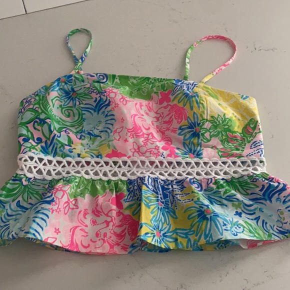 Lilly Pulitzer colorful/floral 2 piece skirt set - Picture 2 of 8